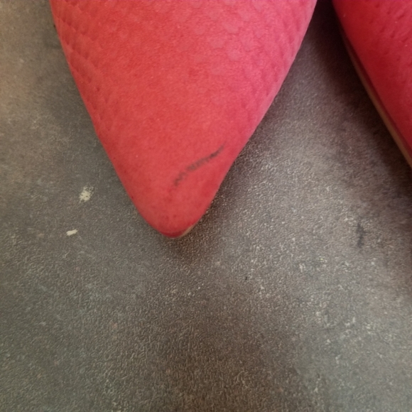 Aldo Kristina Red Leather Women's Heels Pumps Sz 7 - Picture 4 of 9